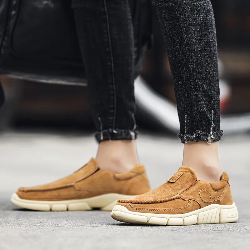 Men's Leather Loafer Casual Outdoor Shoes | 20216