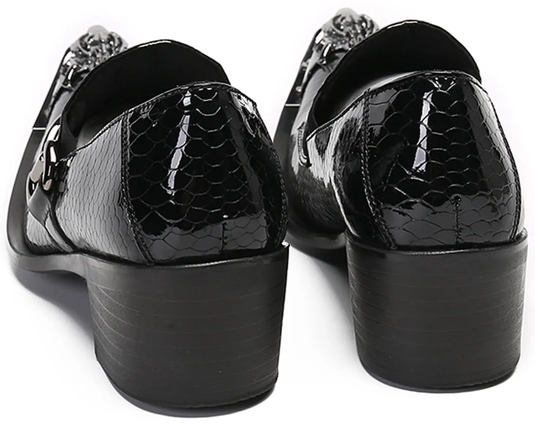 Men's Lion Metal Tip Western Loafers