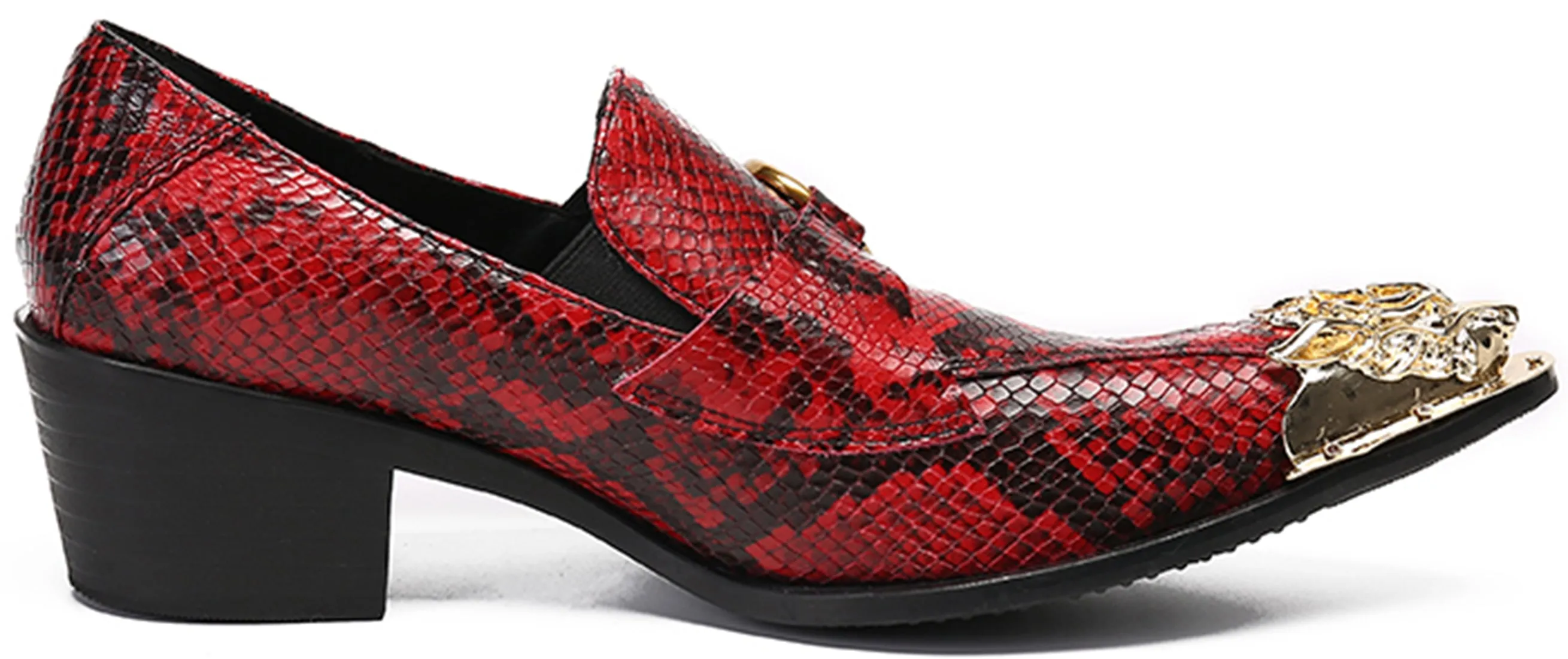 Men's Lion Metal Tip Western Loafers