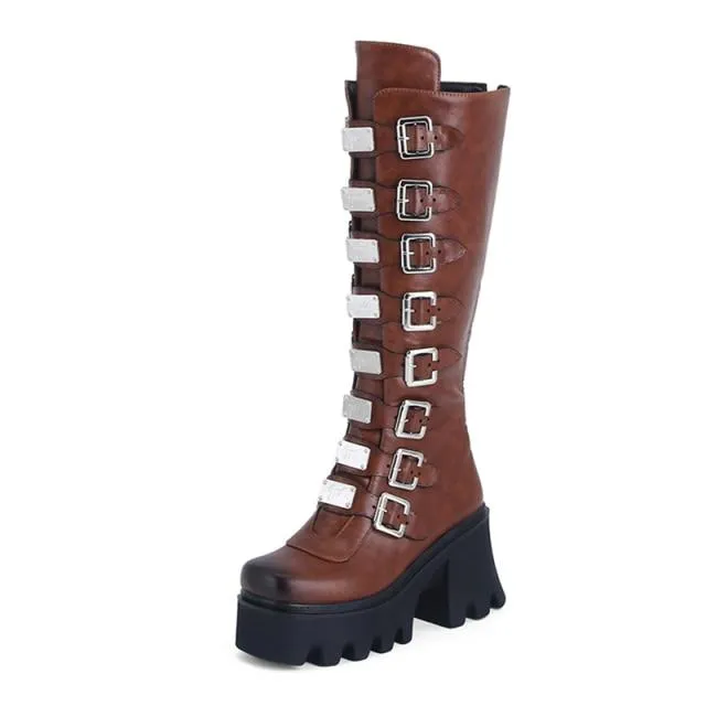 Metal Long Boots