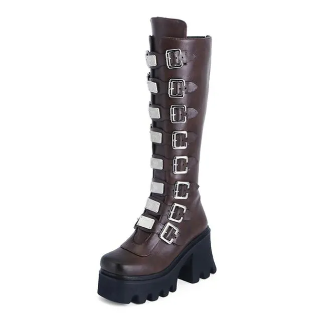 Metal Long Boots
