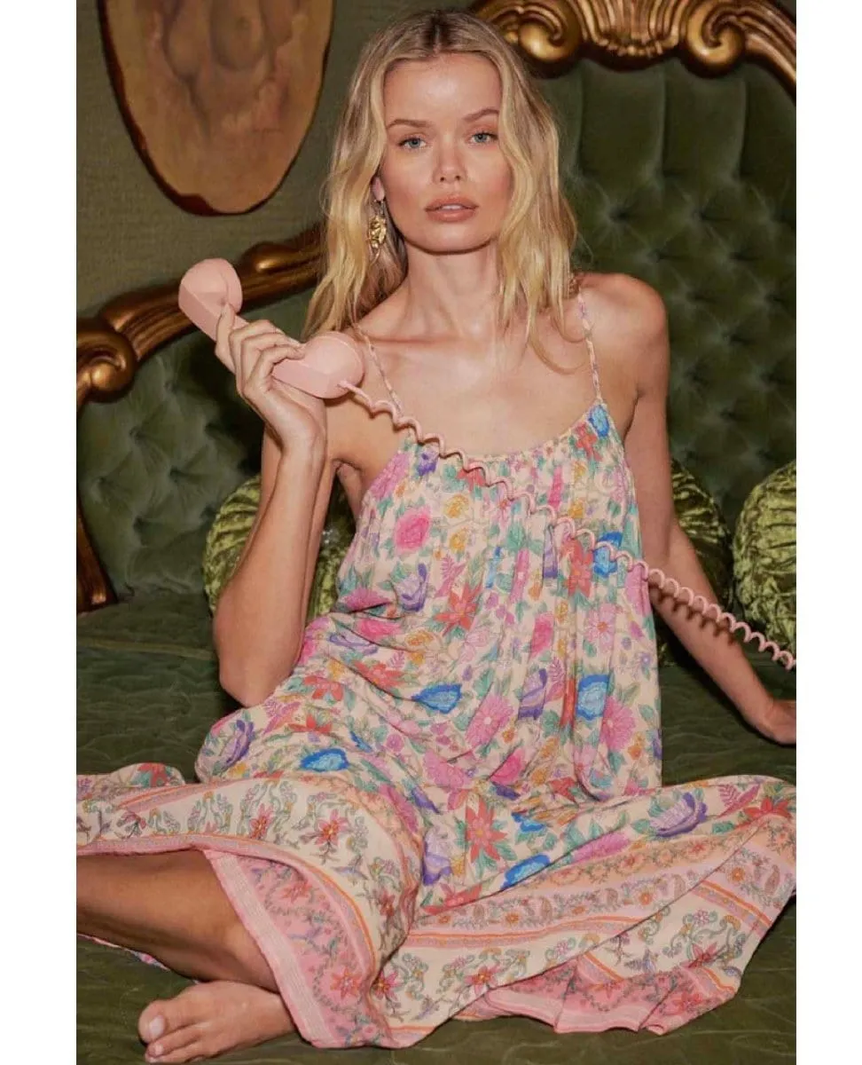 Mossy Strappy Maxi Dress Spring Garden