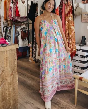Mossy Strappy Maxi Dress Spring Garden