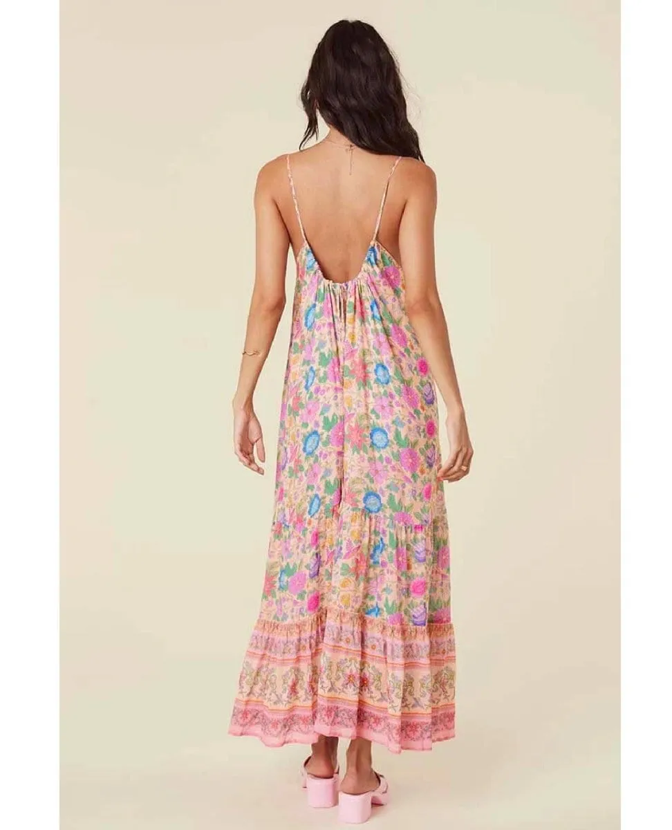 Mossy Strappy Maxi Dress Spring Garden