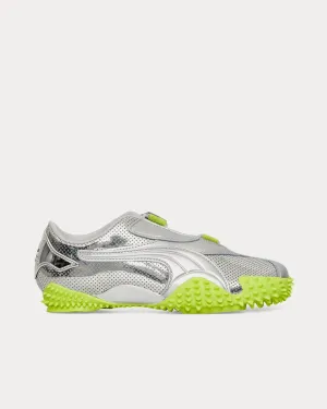 Mostro Silver / Lime Slip On Sneakers