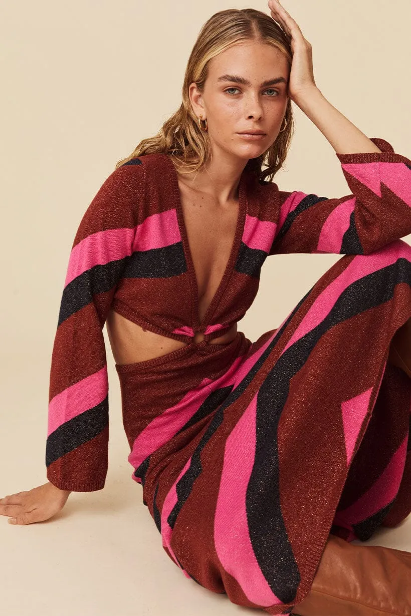 Mylee Knit Gown | Plum