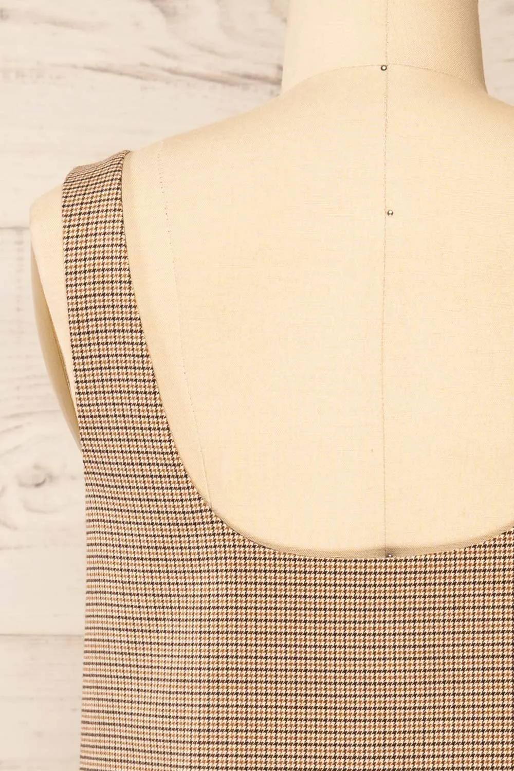 Nampula | Short Houndstooth Pattern Dress