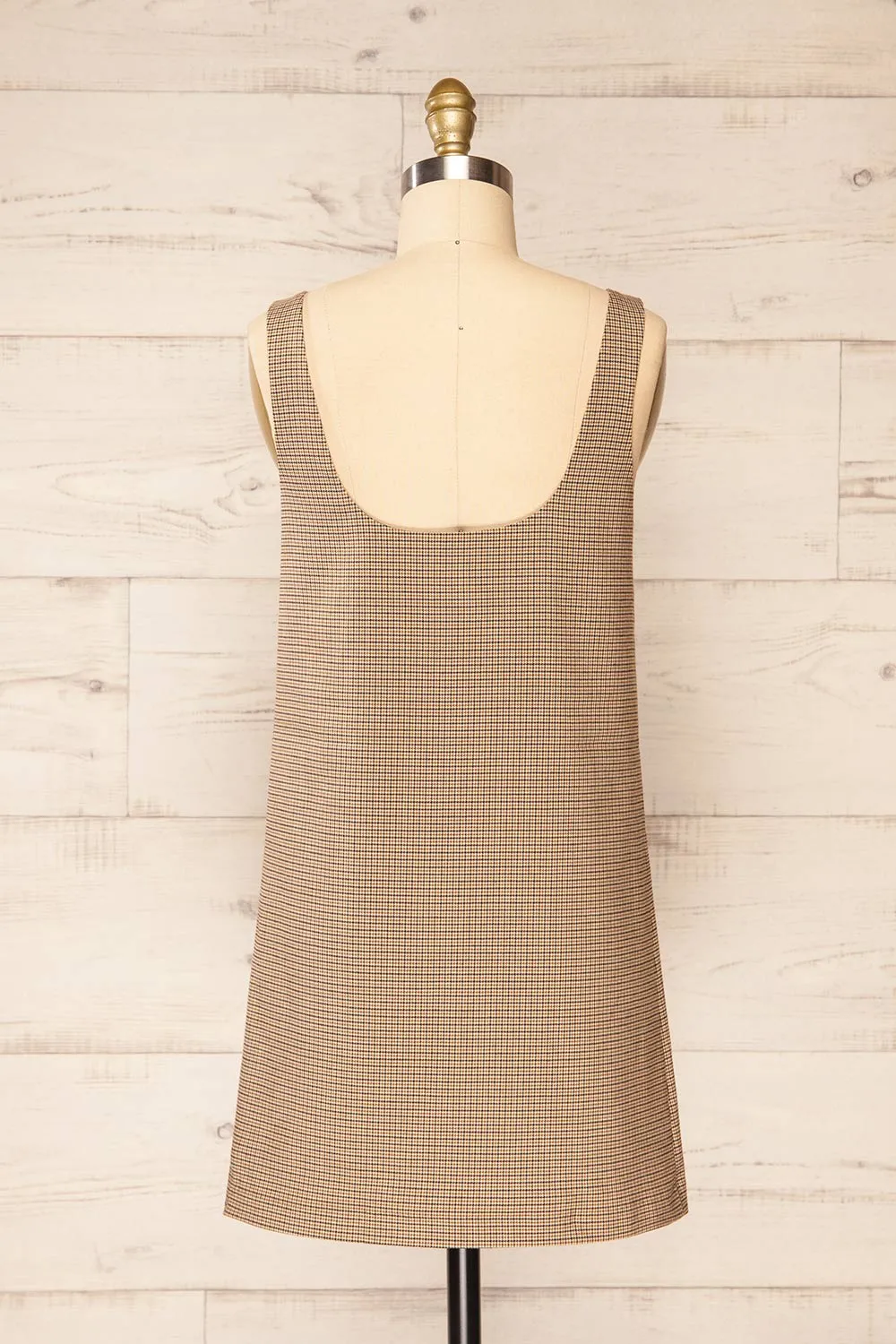 Nampula | Short Houndstooth Pattern Dress