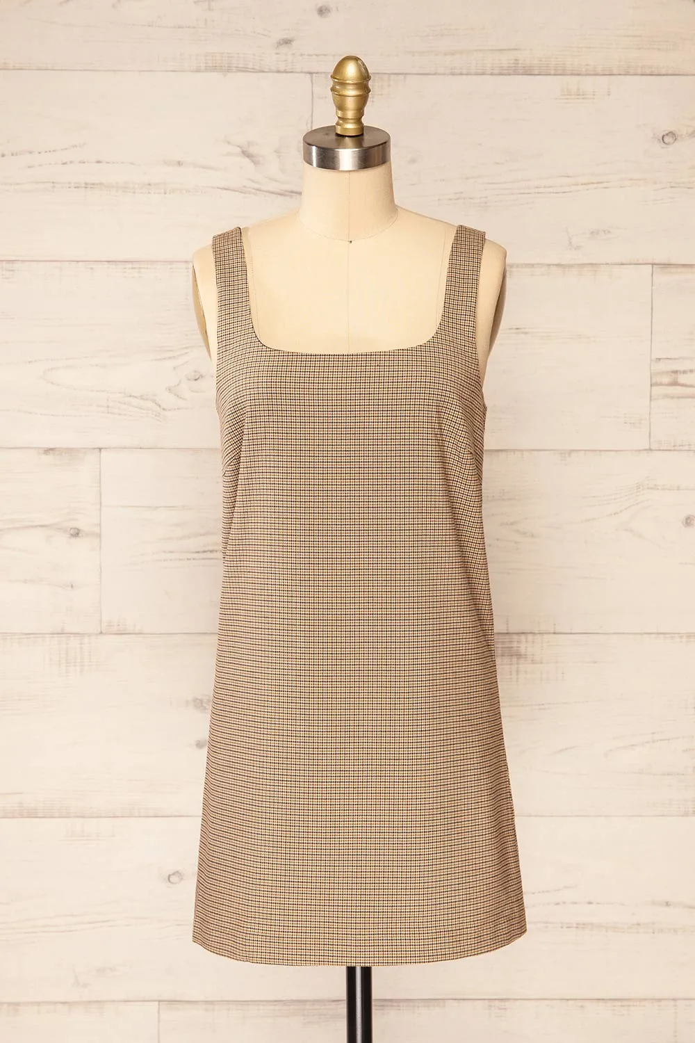 Nampula | Short Houndstooth Pattern Dress