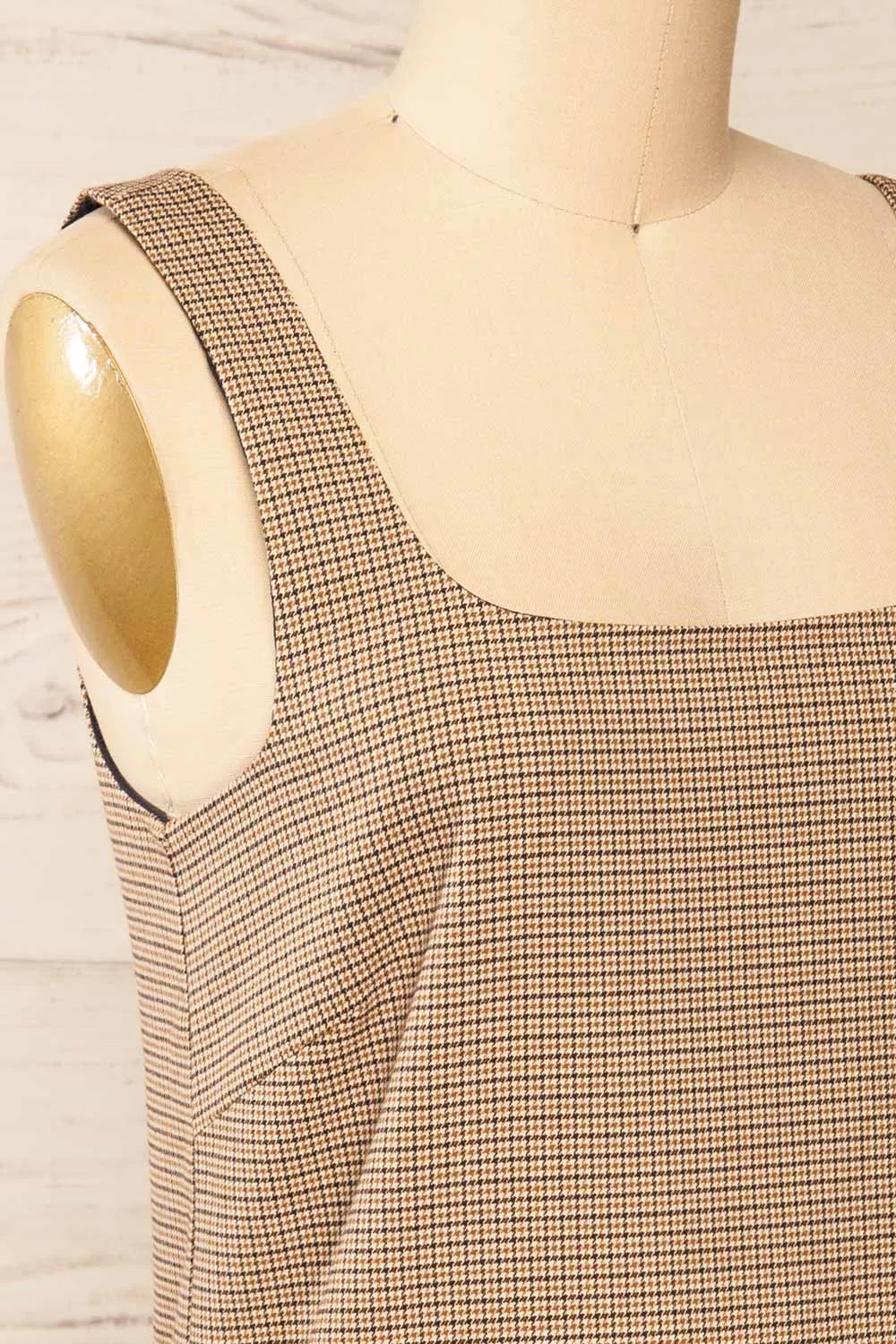 Nampula | Short Houndstooth Pattern Dress