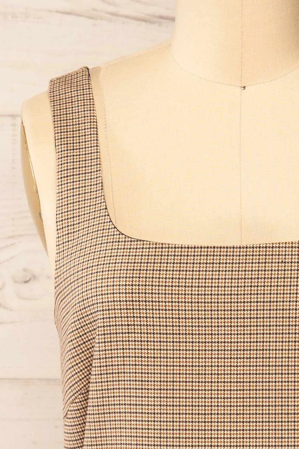 Nampula | Short Houndstooth Pattern Dress