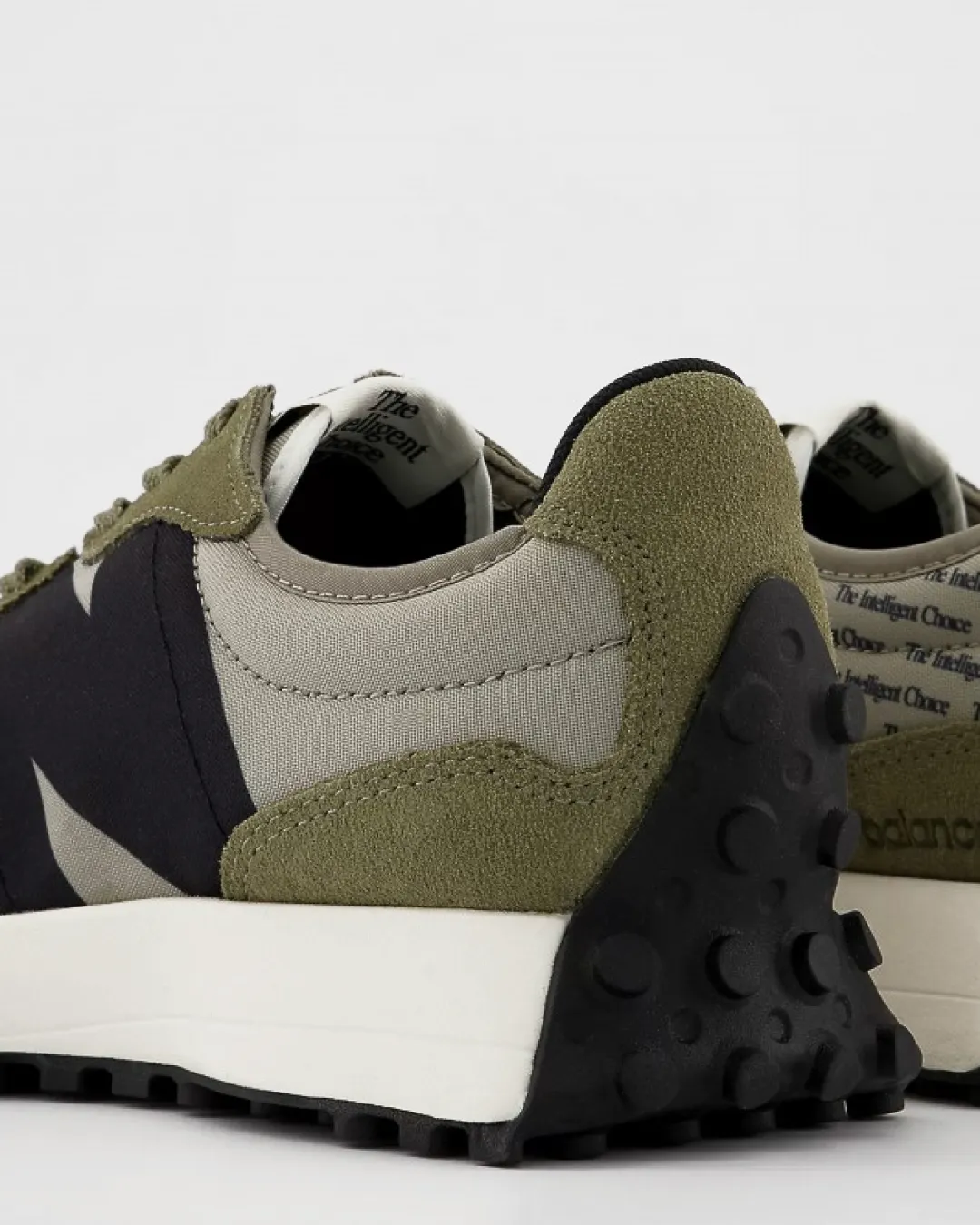 New Balance 327 Aluminum Covert Green Sneakers