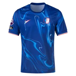 Nike Chelsea Home Jersey w/ EPL   No Room For Racism Patches 24/25 (Rush Blue/Team Orange)
