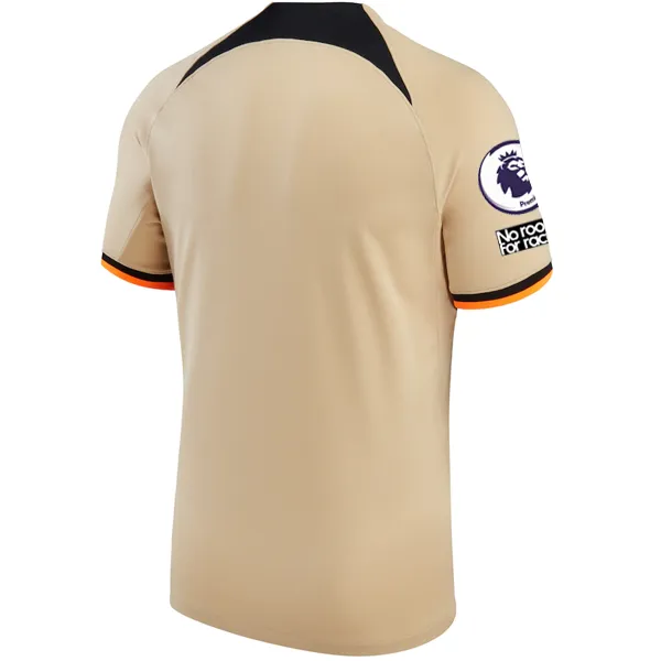 Nike Chelsea Third Jersey w/ EPL   No Room For Racism   Club World Cup Patches 22/23 (Sesame/Black)