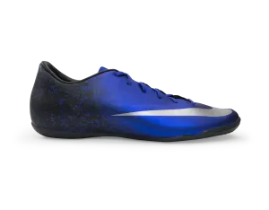 Nike Men's Mercurial Victory V CR7 Indoor Soccer Shoes Deep Royal Blue/Metallic Silver