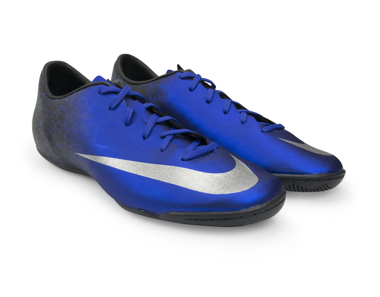 Nike Men's Mercurial Victory V CR7 Indoor Soccer Shoes Deep Royal Blue/Metallic Silver