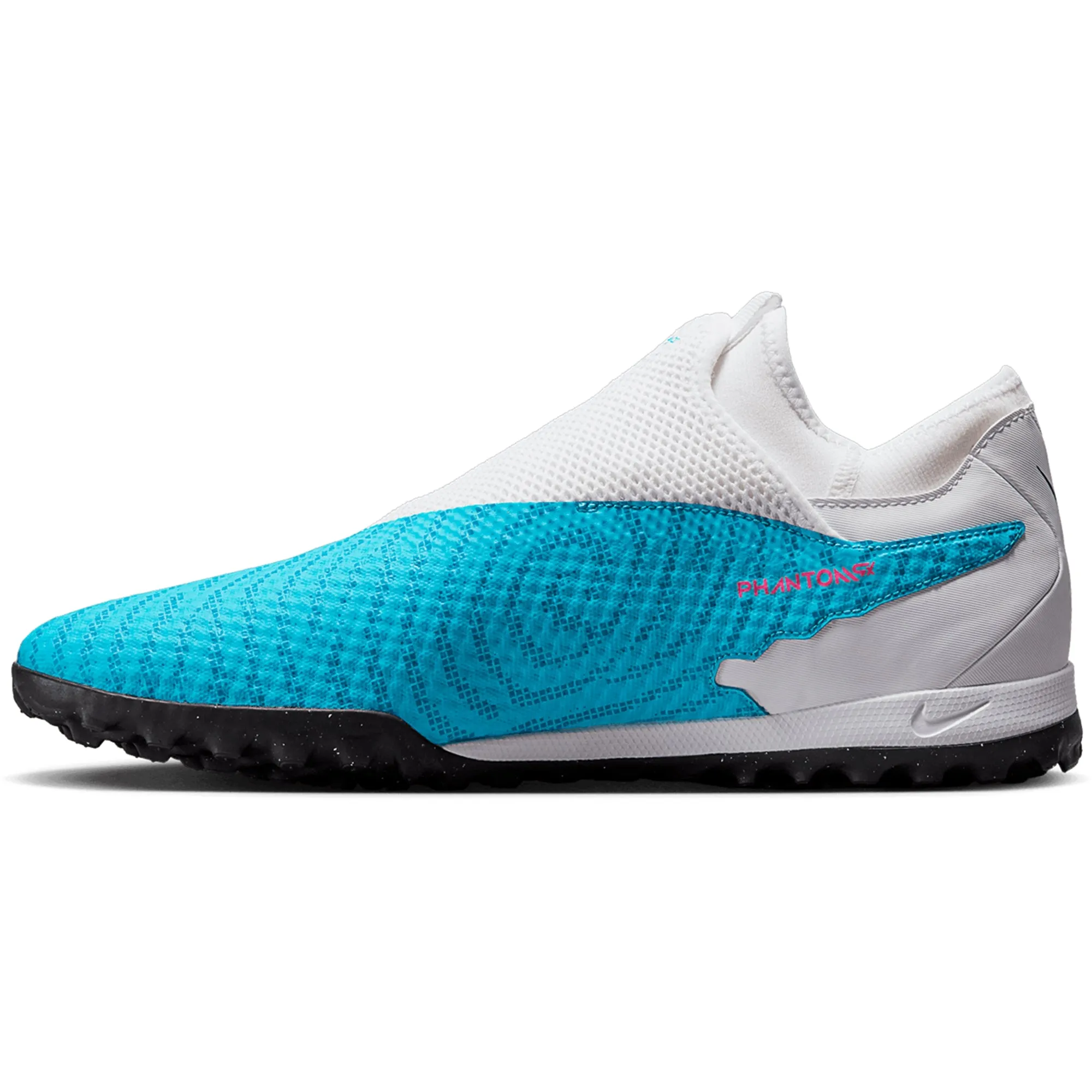 Nike Phantom GX Academy DF TF Turf Soccer Shoes - Blue/Pink/White/Black