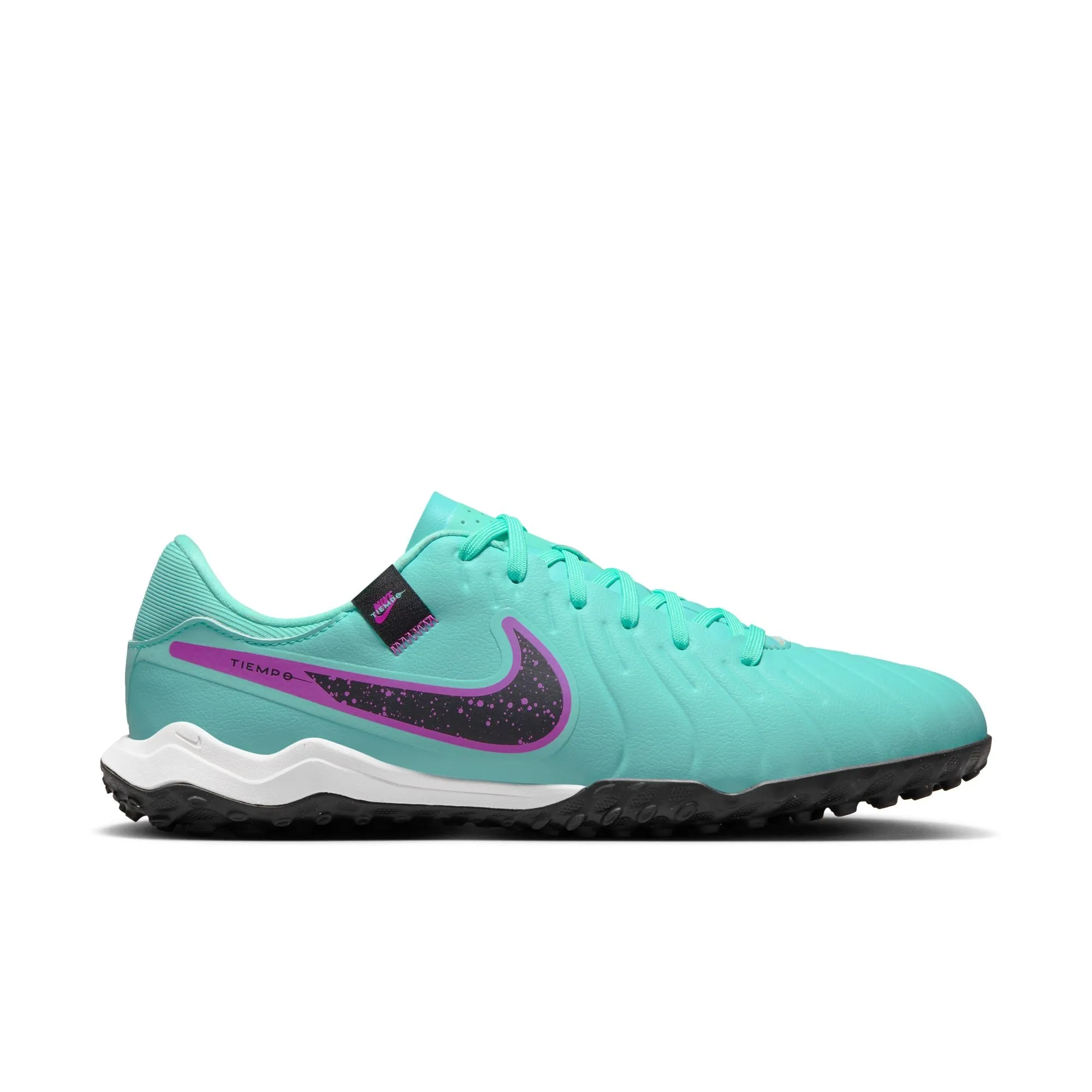 Nike Tiempo Legend 10 Academy TF Turf Soccer Cleat - Hyper Turquoise/Fuchsia Dream/Black/White