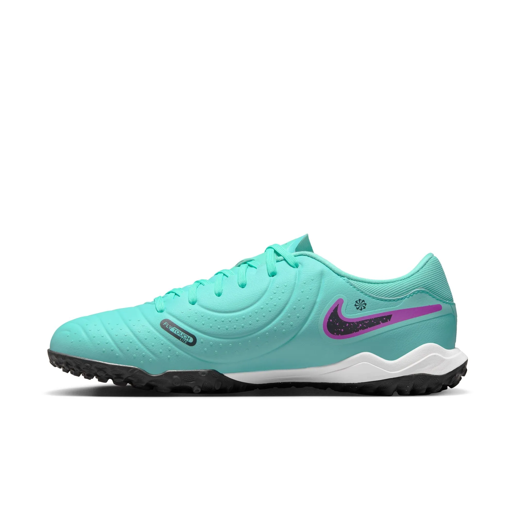 Nike Tiempo Legend 10 Academy TF Turf Soccer Cleat - Hyper Turquoise/Fuchsia Dream/Black/White