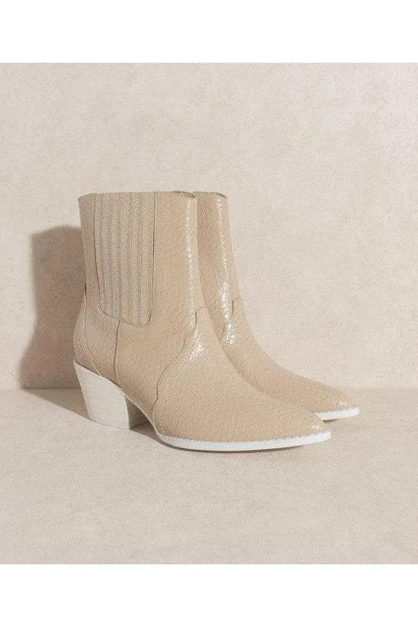 OASIS SOCIETY Dawn - Paneled Western Bootie
