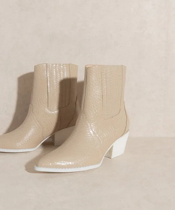 Oasis Society Dawn - Paneled Western Bootie