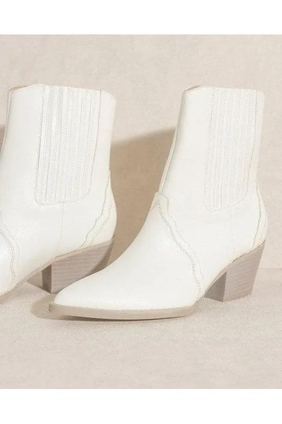OASIS SOCIETY Dawn - Paneled Western Bootie