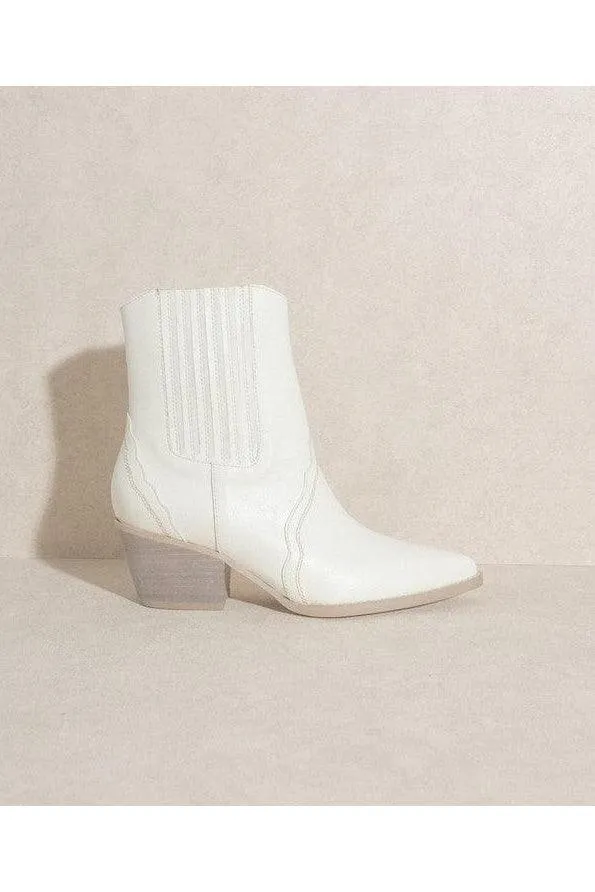 OASIS SOCIETY Dawn - Paneled Western Bootie