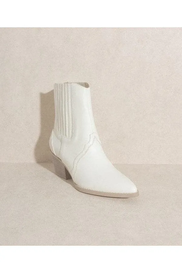 OASIS SOCIETY Dawn - Paneled Western Bootie