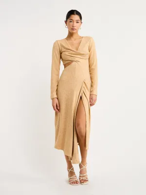 One Fell Swoop Roisin Midi Dress in Oat