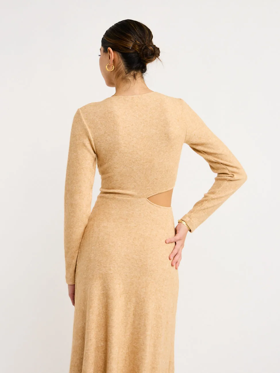 One Fell Swoop Roisin Midi Dress in Oat