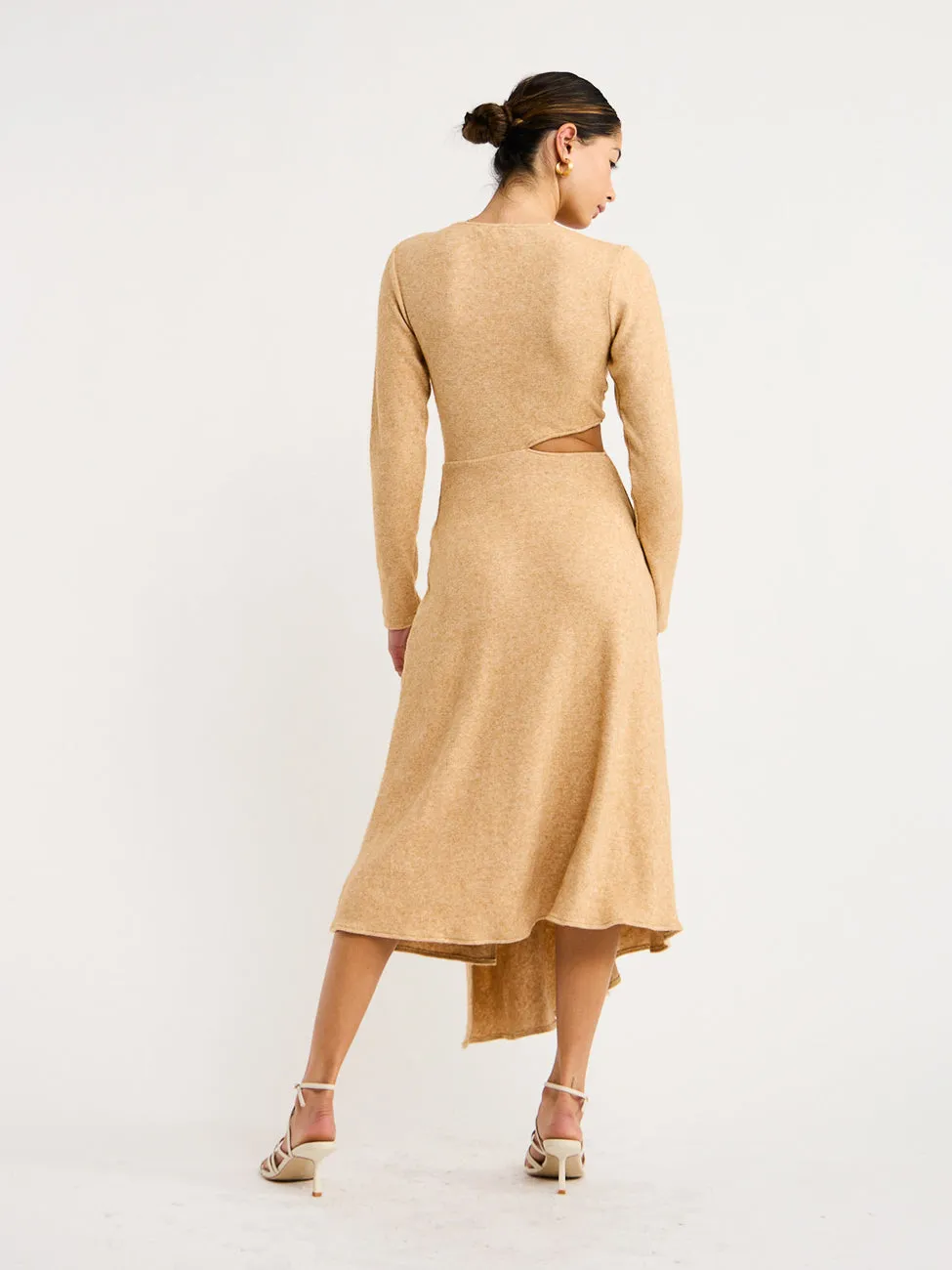 One Fell Swoop Roisin Midi Dress in Oat