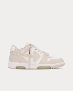 Out Of Office Leather Beige / White Low Top Sneakers