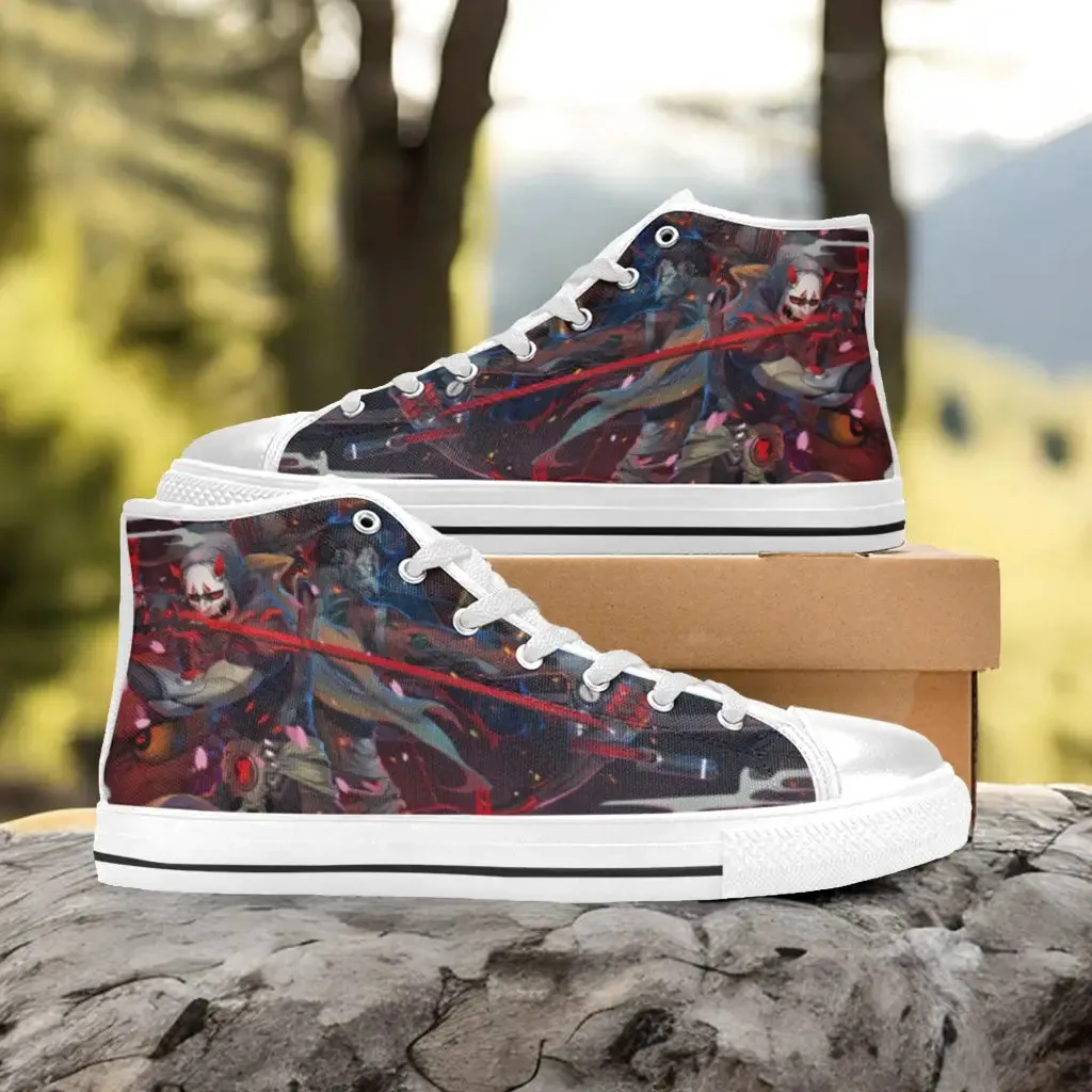 Overwatch Genji Hanzo Shoes High Top Sneakers for Kids and Adults