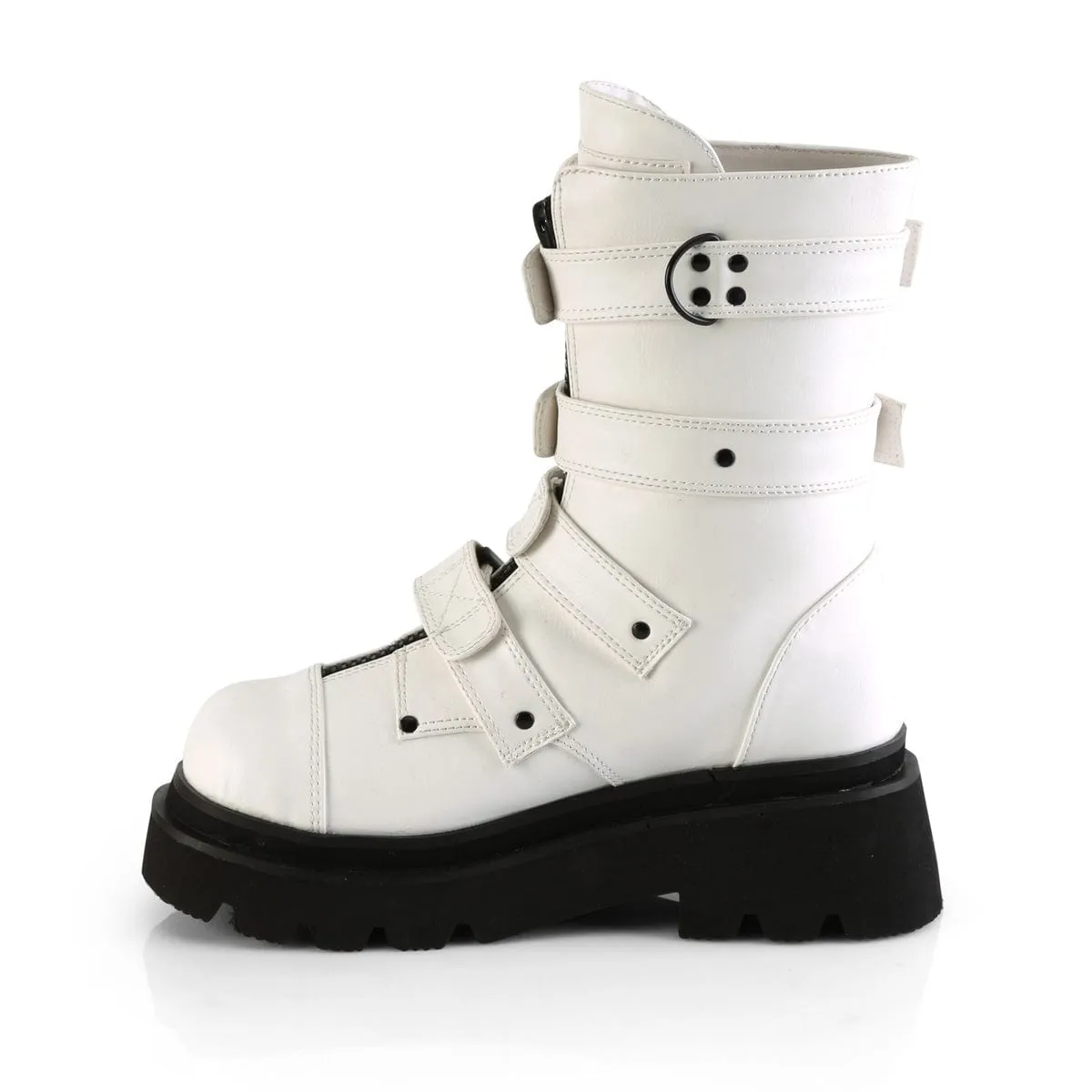 RENEGADE-55 White Vegan Leather