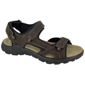 Roamers M422 BROWN 3 touch fastening strap sports Sandal