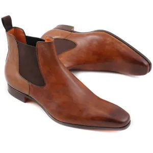 Santoni Chelsea Boots in Antique Brown