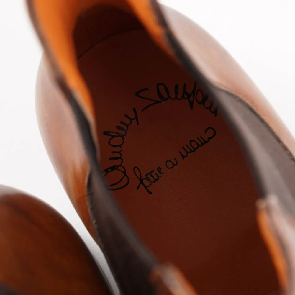 Santoni Chelsea Boots in Antique Brown