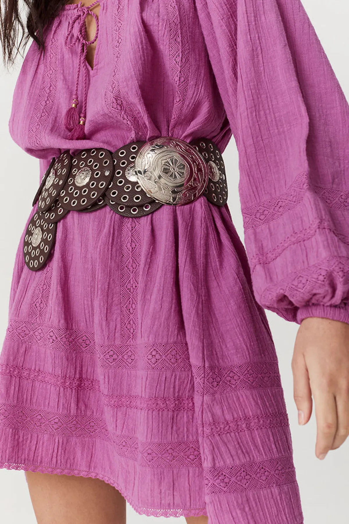 Serendipity Lace Tunic Dress in Orchid
