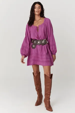 Serendipity Lace Tunic Dress in Orchid