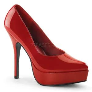 She is the Boss Red Platform Heels