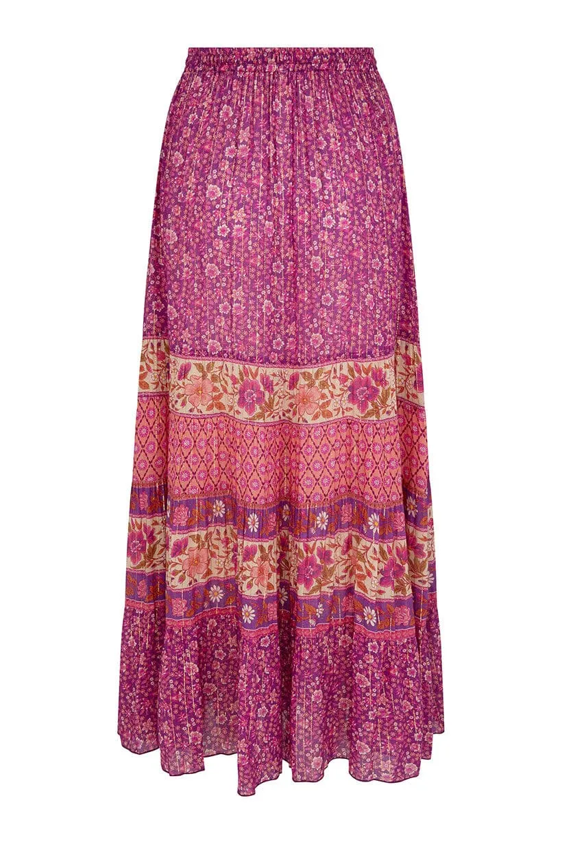Sienna Maxi Skirt | Fuchsia