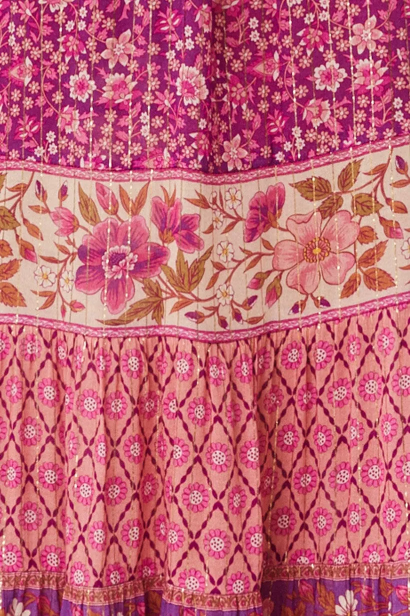 Sienna Maxi Skirt | Fuchsia