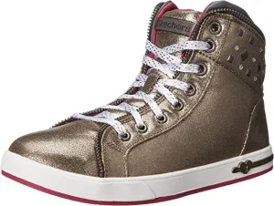 Skechers scarpa da ginnastica da ragazza Shoutouts Zipsters 84301L gun metal