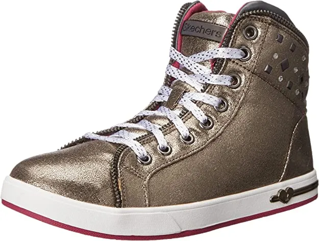 Skechers scarpa da ginnastica da ragazza Shoutouts Zipsters 84301L gun metal