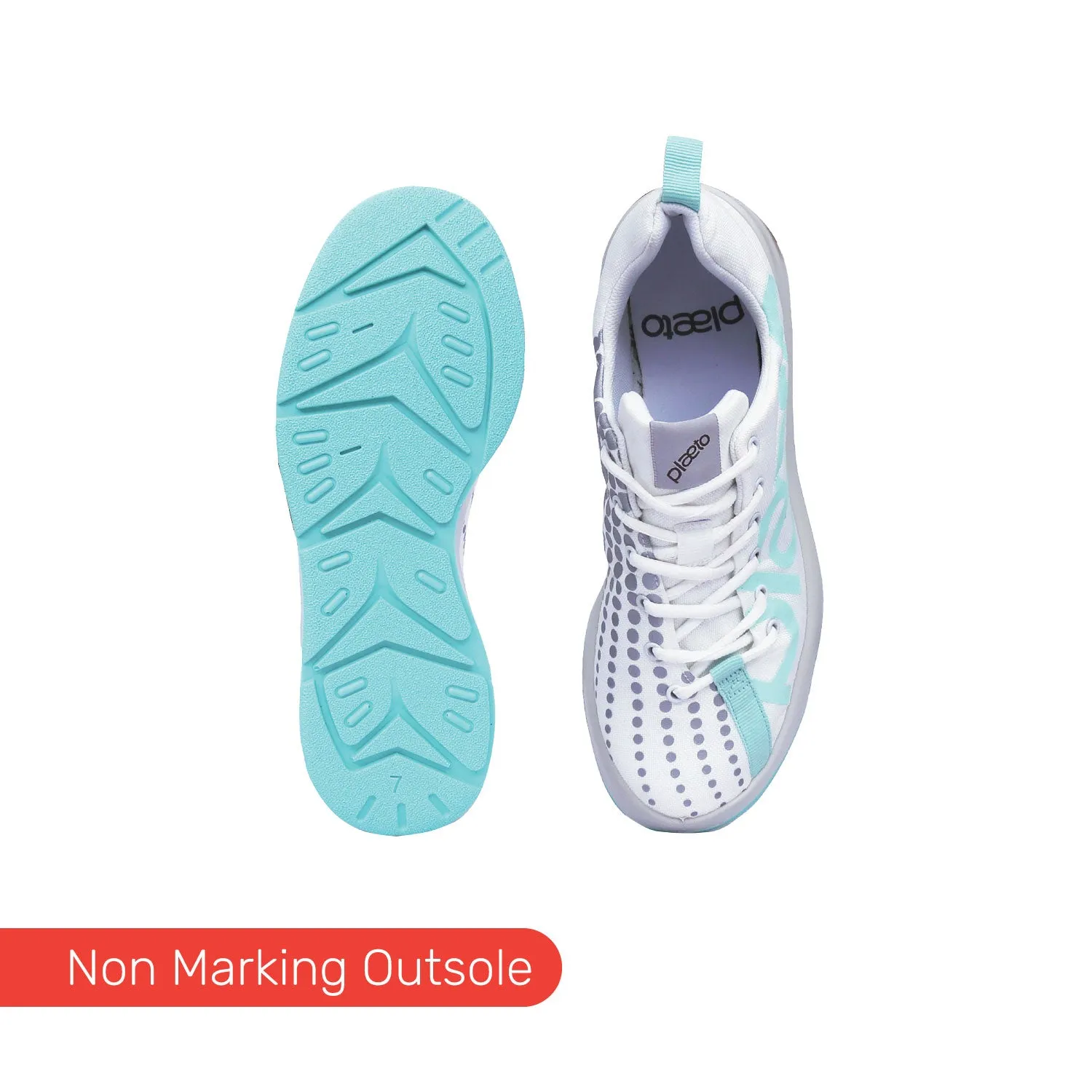Slam Men's Sports Shoes - White / Mint