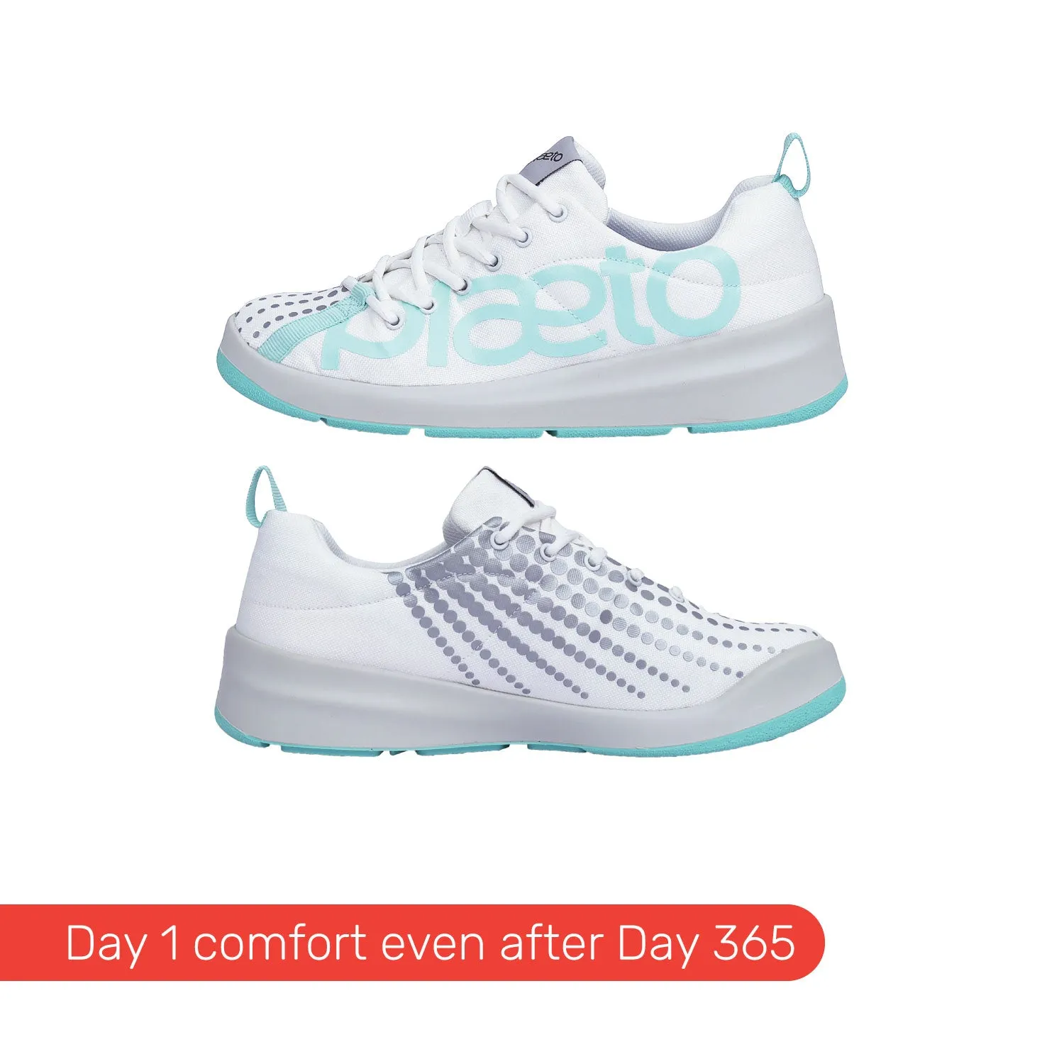 Slam Men's Sports Shoes - White / Mint