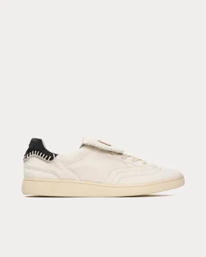 Soccer Horsehair Antique White Low Top Sneakers