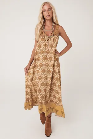 Spell Château Maxi Sundress - Champagne