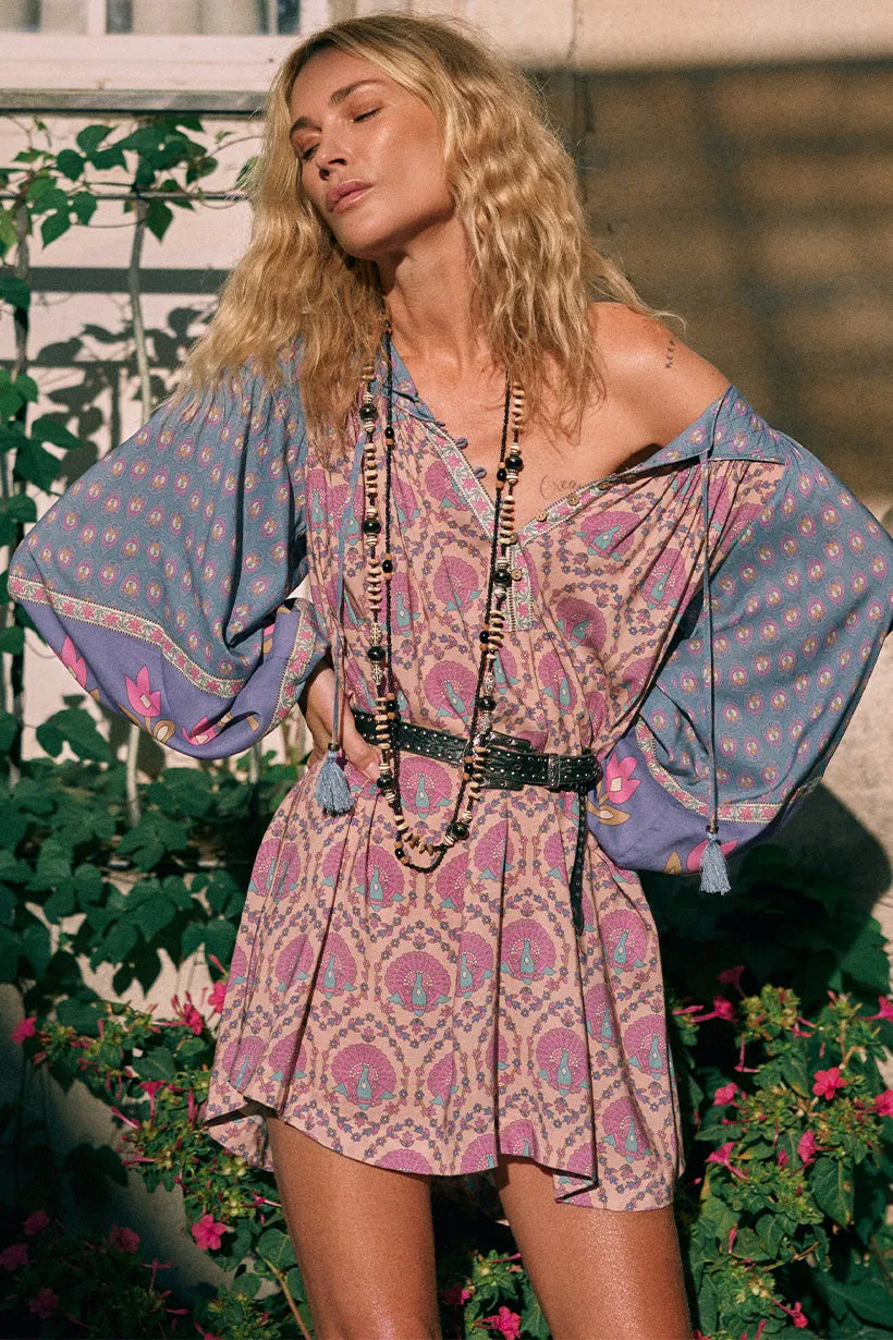 Spell Château Tunic Mini Dress - Lavender