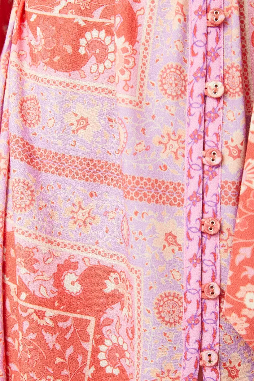 Sunshine Bandit Button Through Dress | Cayenne